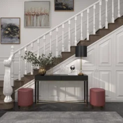 Metal Buffet Lamp With Drum Shade Black - Olivia & May -Famous Lighting Store GUEST 817479b1 9d3e 4329 b346 a81830778fc7