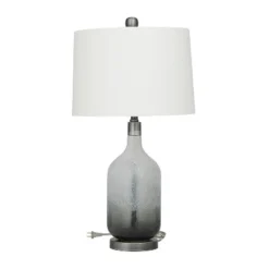 Coastal Glass Table Lamp Set Of 2 Gray - Olivia & May