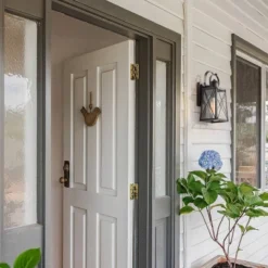 12.5" Metal/Glass "X" Outdoor Wall Lamp Black - LNC -Famous Lighting Store GUEST 86682bc1 9c0a 4312 b546 351e371d190e