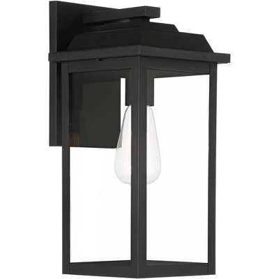 John Timberland Eastcrest Modern Outdoor Wall Light Fixture Textured Black 15 1/4" Clear Glass Panels For Post Exterior Barn Deck House Porch Yard 4 John Timberland Eastcrest Modern Outdoor Wall Light Fixture Textured Black 15 1/4" Clear Glass Panels For Post Exterior Barn Deck House Porch Yard - Image 4