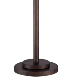 Possini Euro Design Garth Modern Floor Lamp Standing 63 1/2" Tall Oil Rubbed Bronze Burlap Fabric Drum Shade For Living Room Bedroom Office House Home -Famous Lighting Store GUEST 91a0537e e9a3 4be4 ac08 c325a14b911a