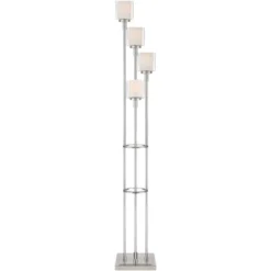 Possini Euro Design Athena Modern Floor Lamp 72" Tall Brushed Nickel 4 Light Tree Clear Outer Opal Inner Double Glass Shade For Living Room Bedroom 13 Possini Euro Design Athena Modern Floor Lamp 72" Tall Brushed Nickel 4 Light Tree Clear Outer Opal Inner Double Glass Shade For Living Room Bedroom -Famous Lighting Store GUEST 9216fb98 adc6 4062 a2b3 d139c90db34a