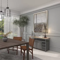 10" X 21" Industrial Accent Lamp With Iron Wire Cage Shade Red/Black - Olivia & May -Famous Lighting Store GUEST 92a4b735 448c 4df8 a3c9 3099cae0294d