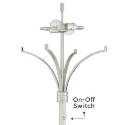 Possini Euro Design Modern Floor Lamp 64" Tall Brushed Nickel Silver Organza White Linen Drum Shade For Living Room Bedroom Office 10 Possini Euro Design Modern Floor Lamp 64" Tall Brushed Nickel Silver Organza White Linen Drum Shade For Living Room Bedroom Office -Famous Lighting Store GUEST 9743b9a1 5f49 4b60 a129 9c356e6888e3
