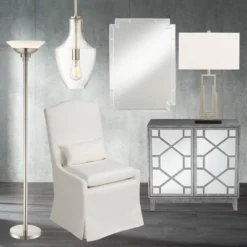 Possini Euro Design Metro Modern Torchiere Floor Lamp 71" Tall Brushed Nickel Frosted White Acrylic Shade For Living Room Reading Bedroom Office House -Famous Lighting Store GUEST a6a216ed 4fd7 46de 8aea 1d51be68c2ae