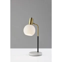 Corbin Desk Lamp Antique Brass Black - Adesso -Famous Lighting Store GUEST a9923c4c 07bd 4d1a 9b51 88a84d32a3ee