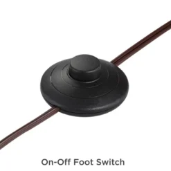 Franklin Iron Works Rustic Farmhouse Arc Floor Lamp With USB Port 60" Tall Bronze Downbridge Faux Leather Empire Shade For Living Room Reading Bedroom -Famous Lighting Store GUEST a9aa8708 637b 44fe 9f8a 77c56e7dd6aa