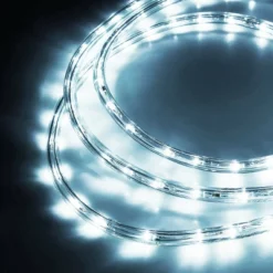 Costway 100' 2 Wire LED Rope Light Christmas Decorative Party In/Outdoor 110V Cool White -Famous Lighting Store GUEST abae1877 313e 4b2d a642 b287f0e40086