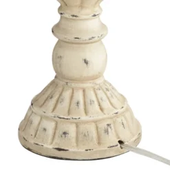 John Timberland Trinidad Country Cottage Table Lamps 26 1/2" High Set Of 2 Antique White Candlestick Rattan Tapered Drum Shade For Bedroom Living Room -Famous Lighting Store GUEST ac9ff5f4 4c88 462c 921d 9966d2115e92