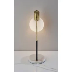 Corbin Desk Lamp Antique Brass Black - Adesso -Famous Lighting Store GUEST afc082e4 34b6 410a 82b9 34fb97168057