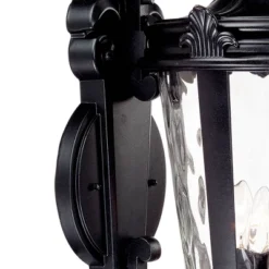 John Timberland Casa Marseille Vintage Rustic Outdoor Wall Light Fixture Textured Black Scroll 31" Clear Hammered Glass For Post Exterior Barn Deck -Famous Lighting Store GUEST afc3fa1a 7037 437b a91a 4fab73d0a816