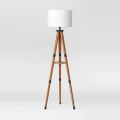 Tripod Floor Lamp With Shelf Brown Wood - Threshold™ 8 Tripod Floor Lamp With Shelf Brown Wood - Threshold™ -Famous Lighting Store GUEST b1b8ca20 55ea 4c4e bc34 1f4ca7a73cd2