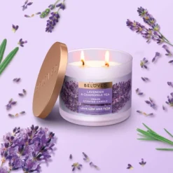 Beloved Lavender & Chamomile Tea 2-Wick Vegan Candle - 11.5oz -Famous Lighting Store GUEST b4779a09 873b 4429 9814 f5b7c62b1da9