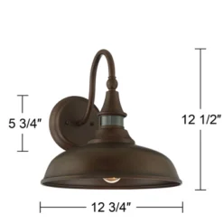 John Timberland Gough Rustic Farmhouse Outdoor Barn Light Fixture Bronze Dusk To Dawn Motion Sensor Dark Sky 12 1/2" For Post Exterior Deck House Yard -Famous Lighting Store GUEST b743b946 a361 4810 a9b3 ca8deeba6ce1