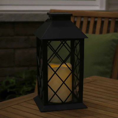 Sunnydaze Decor Sunnydaze Outdoor Concord Hanging Tabletop Solar LED Rustic Farmhouse Decorative Candle Lantern - 11" 7 Sunnydaze Decor Sunnydaze Outdoor Concord Hanging Tabletop Solar LED Rustic Farmhouse Decorative Candle Lantern - 11" - Image 7