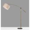 Adler Arc Floor Lamp Antique Brass - Adesso