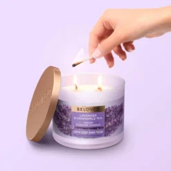 Beloved Lavender & Chamomile Tea 2-Wick Vegan Candle - 11.5oz -Famous Lighting Store GUEST bdd2ddad aae6 4bdc 81c6 0f7ff5d394ec