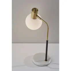 Corbin Desk Lamp Antique Brass Black - Adesso -Famous Lighting Store GUEST c2e89e11 71f6 488c 8712 66b7682c93e5