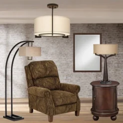 Possini Euro Design Stinson Modern Ceiling Light Semi Flush Mount Fixture 17 1/4" Wide Bronze 3-Light Linen Drum Shade For Bedroom Kitchen Living Room 13 Possini Euro Design Stinson Modern Ceiling Light Semi Flush Mount Fixture 17 1/4" Wide Bronze 3-Light Linen Drum Shade For Bedroom Kitchen Living Room -Famous Lighting Store GUEST c5be1f51 eb3a 4c04 a5ee 6954f22ffa67