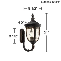 John Timberland Bellagio Vintage Rustic Outdoor Wall Light Fixture Veranda Bronze Upbridge 21" Hammered Glass Sconce For Post Exterior Barn Deck House 14 John Timberland Bellagio Vintage Rustic Outdoor Wall Light Fixture Veranda Bronze Upbridge 21" Hammered Glass Sconce For Post Exterior Barn Deck House -Famous Lighting Store GUEST c5ef818d ea37 43ac add7 93560b09b33b