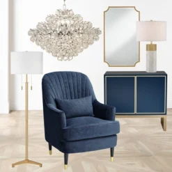 Possini Euro Design Encino Modern Tripod Floor Lamp Standing 60" Tall Brass Gold Metal Off White Fabric Drum Shade For Living Room Bedroom Office Home -Famous Lighting Store GUEST c72cfead 13b1 46d1 903b 273aebe4011b