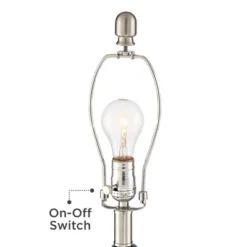 360 Lighting Modern Table Lamp With USB Charging Port 24 3/4" High Sea Foam Ceramic Oatmeal Drum Shade For Living Room Desk Bedroom -Famous Lighting Store GUEST ccb353e4 a059 4b7c a99c 813bfabb3eb7