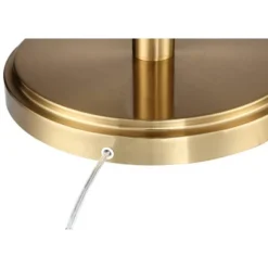 Possini Euro Design Modern Torchiere Floor Lamp Light Blaster LED 72.25" Tall Antique Brass And Matte Black Opal Glass For Living Room Bedroom -Famous Lighting Store GUEST d055e9a9 16a8 47c1 b43d 38fe4ee082c2