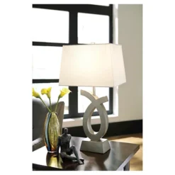 Amayeta Table Lamp Silver Finish - Signature Design By Ashley