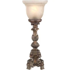 Regency Hill French LED Uplight Desk Table Lamp 18" High Beige Wash Candlestick Alabaster Glass Shade For Bedroom Bedside Office 11 Regency Hill French LED Uplight Desk Table Lamp 18" High Beige Wash Candlestick Alabaster Glass Shade For Bedroom Bedside Office -Famous Lighting Store GUEST d184b510 32e3 406c 9bdc 3bfc14d6800f