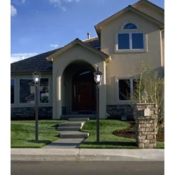 John Timberland Bellagio Vintage Rustic Outdoor Post Light Black 21" Clear Hammered Glass For Exterior Barn Deck Post Light House Porch Yard Patio -Famous Lighting Store GUEST d276d434 2580 461c be36 d02deefa43cb