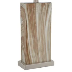 360 Lighting Connie Modern Table Lamps Set Of 2 25" High Brown Faux Marble With USB Charging Port White Rectangular Shade For Living Room Office Desk -Famous Lighting Store GUEST d485e624 beb3 4205 892a bce5b270ff37