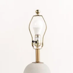 NuLOOM Monroe Concrete & Iron 25" Table Lamp Lighting - Brass 25" H X 14" W X 14" D -Famous Lighting Store GUEST d594bcca aa0c 4a94 91b7 cae666164112