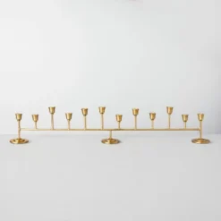 Antiqued Metal Taper Candelabra Brass Finish - Hearth & Hand™ With Magnolia 9 Antiqued Metal Taper Candelabra Brass Finish - Hearth & Hand™ With Magnolia -Famous Lighting Store GUEST d62a3121 0a9e 4351 ac83 c05923aa585d