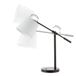 24" Troy Classic Contemporary Iron LED Task Lamp With USB Charging Port Oil Rubbed Bronze (Includes LED Light Bulb) - JONATHAN Y 15 24" Troy Classic Contemporary Iron LED Task Lamp With USB Charging Port Oil Rubbed Bronze (Includes LED Light Bulb) - JONATHAN Y -Famous Lighting Store GUEST da7b1158 dc2b 449b 8c15 545de46b8deb
