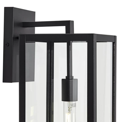 John Timberland Titan Modern Outdoor Wall Light Fixture Mystic Black 20" Clear Glass For Post Exterior Barn Deck House Porch Yard Patio Home Outside 2 John Timberland Titan Modern Outdoor Wall Light Fixture Mystic Black 20" Clear Glass For Post Exterior Barn Deck House Porch Yard Patio Home Outside - Image 2