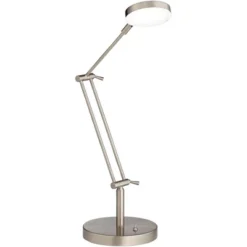 360 Lighting Xenos Modern Desk Lamp 20" High Satin Nickel With USB Charging Port LED Adjustable Arm White Head For Bedroom Living Room Bedside Reading -Famous Lighting Store GUEST decffb6a 2e8d 47a3 aed3 dc2bad1470f4