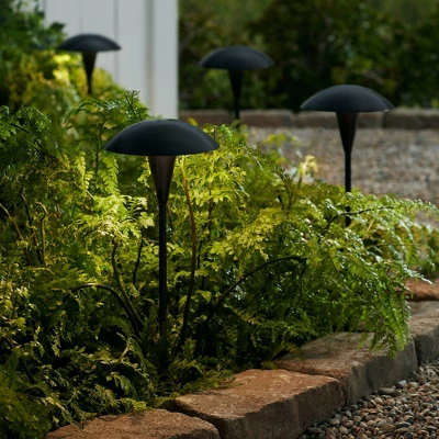 John Timberland Large Mushroom 18" High Black Low Voltage LED Path Light 5 John Timberland Large Mushroom 18" High Black Low Voltage LED Path Light - Image 5