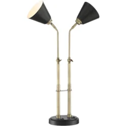 Possini Euro Design Sentry Modern Mid Century Desk Lamp 23" High Black Brass With USB Charging Port LED Adjustable Cone Shade For Bedroom Living Room 15 Possini Euro Design Sentry Modern Mid Century Desk Lamp 23" High Black Brass With USB Charging Port LED Adjustable Cone Shade For Bedroom Living Room -Famous Lighting Store GUEST e240447e 5fa7 45ac adb1 c441648f3303
