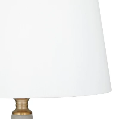 Modern Cement Table Lamp White - Olivia & May 4 Modern Cement Table Lamp White - Olivia & May - Image 4