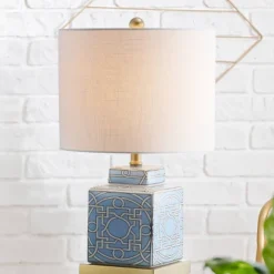 22" Ceramic/Metal Catherine Ginger Jar Table Lamp (Includes LED Light Bulb) Blue - JONATHAN Y 7 22" Ceramic/Metal Catherine Ginger Jar Table Lamp (Includes LED Light Bulb) Blue - JONATHAN Y -Famous Lighting Store GUEST e9850285 a174 4e7b bf39 05995862bad6