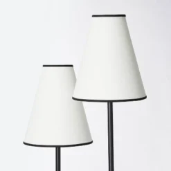 2-Head Floor Lamp With Trimmed Shade Black (Includes LED Light Bulb) - Threshold™ Designed With Studio McGee -Famous Lighting Store GUEST f035995d f7b3 4db1 a0dd 1617e77b28a8