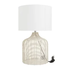 Coastal Rattan Table Lamp With Drum Shade Beige - Olivia & May 9 Coastal Rattan Table Lamp With Drum Shade Beige - Olivia & May -Famous Lighting Store GUEST f58d87dd 1cd6 4ff3 bbb4 0afeae952288